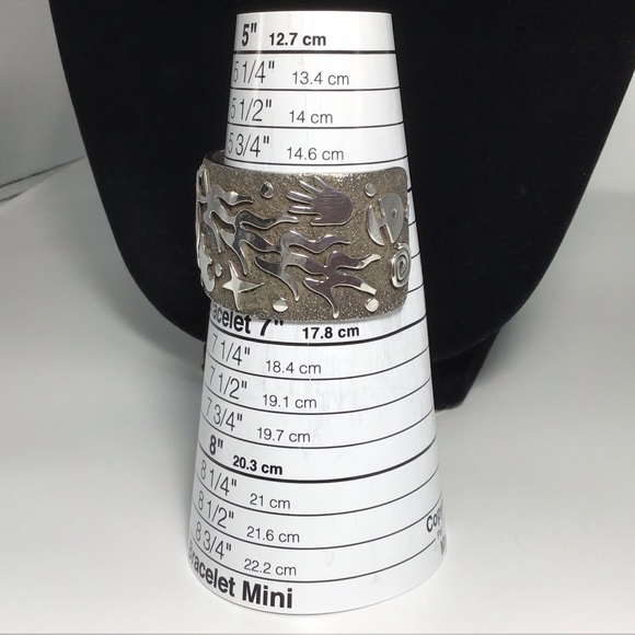 Sterling Silver Cuff Bracelet Alex Sanchez Navajo 1.25” X 6.5” 113.6 Gms - Picture 12 of 12